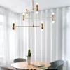 Chandeliers Post Modern Black And Gold Chandelier Branch Suspension Design Loft Living Room Bedroom Shop Nordic Fashion Atomium