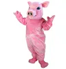 Performance Pig Mascot Costume Carnival Hallowen prezenty Unisex Outdoor Reklama strój Suit Święta Święta Kreskówka Stroje postaci