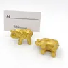 50pcs motyw Indian Wedding Favours Gold Elephant Place Pochodnik Morokańczyka Bridal Shower Party Dekoratives Nazwa Kart