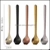 Coffee Scoops 1Pcs Cute Style Cat Paw Spoon For Tea Coffee Milk Drink Ice Cream Cake Stainless Steel Tableware Drop Delivery 2021 Hom Dhrms