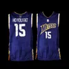 Custom Steeve Ho You Fat French Basketball Metropolitans 92 #15 White Purple Jersey Nome Nome Nome