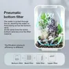 Acquari Desktop Smart Betta Fish Tank Mini Acrilico Piccolo Ecologico Oro Super Bianco 2201007