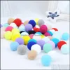 Cat Toys Cute Funny Cat Toys Stretch Plush Ball 0.98in speelgoed Creative Colorf Interactive Pom Chew Drop Delivery 2021 Home Garden Pet Sup Dhinv