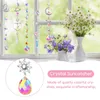 Dekorative Figuren 5 teile/satz Geschenk Hängen Ornament Mond Stern Prisma Garten Einfache Installation Wohnkultur Anhänger Für Fenster Schlafzimmer Kristall