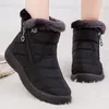 Stivali Donna Watarproof Caviglia per scarpe invernali Tenere al caldo Neve Botines Donna 2022 Cerniera di lusso Botas Mujer 221007