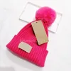 Baby Junge Hut Niedliche Bommel Baby Mütze Beanie Herbst Winter Warme Gestrickte Kinder Mädchen Hüte Candy Farbe Haarballen Elastische Kinder Caps Motorhaube