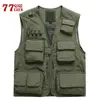 Gilet da uomo Maglia multitasche da uomo Taglie forti 7XL Gilet estivo traspirante da uomo Pografia Quick Dry Pesca Marca Colete Mascul 221008