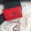Alta qualidade Famous Brand Bag Strap Bolsa Bolsa xadrez Plaid Letter Double Buckle Buckle Sheepskin Caviar Pattern Bolsas de luxo feminino com caixa
