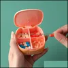 Other Household Sundries See Pic Household Sundries Travel Small Pill Box Portable Sealed Sile Mini Dispensing Medicine Storage Drop Dhom8