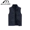 Coletes masculinos maidangdi cistas jaquet jackets colete de inverno cor de cor sólida stand escalada para caminhada sem mangas com bolso 221008