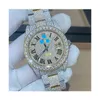 M114 1H07 Digner Orologio personalizzato di lusso ghiacciato Orologio meccanico di moda Moissanit e Diamond spedizione gratuitaA47MXPFC