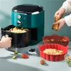 Gefrituurde kippenmand Mat luchtfriteuten oven bakplaat lucht friteuse siliconen pot ronde vervangende grill pan accessoires