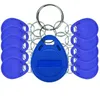 Etiqueta 125Khz Proximidad Color azul Tarjeta RFID Keyfobs Key Fob TK4100 EM4100 Control de acceso Tarjeta inteligente con número de identificación Imprimir