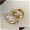 Dangle Chandelier Fashion Minimalist Dangle Earring Large Circle Geometric Round Big Hoop Earrings For Women Girl Wedding Party Jewe Dhwks