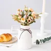 Decoratieve bloemen kunstmatige Noordse handgemaakte simulatie rozen trouwhuis decoratie Pearl Bud Bouquet 30 cm