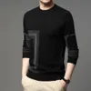 Motores masculinos Moda High End Designer Marca mass knit Black Wool Sweater Sweater Crew Neck Autum Autum Winter Jumper Mens Roupos 221007