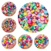 Minchas 50pcs Flor Smile Misture o espaçador de argila de cor de argila solta para jóias que produzem jóias para colar de bracelete artesanal Acessórios para colar