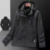 Arc veste designer manteau hommes automne hiver sportswear trois en un amovible extérieur épaissi coupe-vent imperméable chaud respirant manteaux de ski 5xl 6xl 7xl