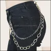 Party Favor Cuban Link Chains KeyChain for Women Hiphop Pant Jeans Punk Rock Byxor Chain Street Key Hipster Drop Delivery 2021 Hom DHJ4Z