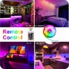 Strips 24VBluetooth Led Strip Light 40keys 2M-30M RGB Lights Tape Flexible Wifi Ribbon For Room Home Christmas Party