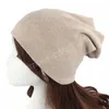 Bonnet unisexe en laine, Jersey uni, ample, surdimensionné, casquette en coton, Baggy, couleur bonbon, couvre-chef chaud pour femmes et hommes