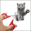 Cat Toys Cat 1Pcs Professional Pet Dog Puppy Tagliaunghie Toe Claw Scissors Trimmer Prodotti per la toelettatura per cani di piccola taglia Drop Delivery 2 Dhdxo