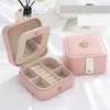 Jewelry Pouches 2022 Simple Korean Creative Travel Portable Box Earrings Storage Small Leather Bag