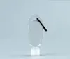 キーリングフック付き50ml空のアルコール補充可能ボトル透明な透明なプラスチック製のハンドサニタイザーボトル