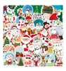 50PCS-Pack Cartoon Santa Merry Christmas Stickers winylowa naklejka Wodoodporna laptopy Scrapbooking Butelka do butelki Guitar Box Box Board Jdm Bagaż naklejka