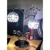 Lampes de table moderne cristal chambre luxe chevet feuille salon lumière étude mode lampe de bureau