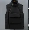 Gilet invernale ispessito giacca di cotone termico marchio di design di moda senza maniche giacca di cotone orlo distintivo colletto gilet gilet di grandi dimensioni - ts45102