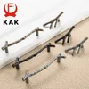 Handgrepen kak 10 stcs boomtak meubels handgreep 96 mm 128 mm zwart zilveren bronzen keukenkast lade knoppen deurhardware 221007