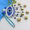 S3245 mode -accessoires sieraden email Evil Eye Eye Turkse stijl Bell Car Pendant Blue Eyes Bronze Bells Hangers