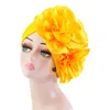 Bonnet femme chapeaux fleurs volants musulman Turban chapeau africain islamique intérieur Hijabs élastique foulard Femme Bonnet