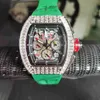 multifunzione SUPERCLONE Luxury Mens Orologio meccanico Uomo Orologi Moda Casual Sport Calendario multifunzione Silicone Militare Richa Mill UNX3 E5BI BJU0