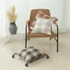 Poduszka 30x50/45x45cm przędzy barwiony bawełniany lniany lniany z mąki Paski Plaid Paski Geometria poduszka cojines dekorativos para sofa