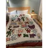 Одеяла американская совместная тенденция Keith Haring Graffiti Master Illustrator Illustrator Одинокий диван одеяло декоративное гобелен.