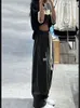 Pantalon Femme Capris HOUZHOU Harajuku Pantalon Large Femme Baggy Hippie Mode Coréenne Joggers Pantalon De Jogging Streetwear Harajuku Pantalon Femme Lâche 221007
