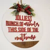 Decorative Flowers National Lampoon's Christmas Vacation Theme Door Hanger Round Wreath Xmas Front Decoration 2022