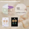 Pochettes à bijoux boucles d'oreilles en marbre collier ensemble de cartes d'affichage comprennent des cartes auto-sacs dos pour l'emballage