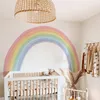 Wall Stickers Funlife Seamless Watercolor Rainbow Mural Sticker paper Fabric SelfAdhesive Waterproof Bedroom Living Room Decor 221008