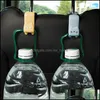 Other Household Sundries Household Sundries 2Pcs Creative Cartoon Car Seat Hanger Hook Accessories Holder Mask Space-Saving Organizer Dh4Pf