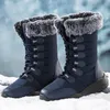 Stiefel Frauen 2022 Winter Für Super Warm Schnee LaceUp Flache Bottine Femme Schuhe Luxus Schuhe 221007
