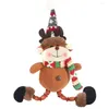 Christmas Decorations Doll Snowman Elk Hanging Foot Handmade Toy Pendants Craft Decor