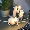 Lâmpadas de mesa Mouse Rat Lights Lights Led Led Animal Home Fixture 'Gift Room Decory Night