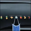 Other Household Sundries Home Decor Storage Hooks Fruit Animal Shape Wall Hanger Car Accessories Cute Punching- Door Organizer Drop D Dh1Rc