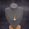 Designer di collana con serratura da donna in pendente di lusso collane di diamanti per le donne coppa d'argento coppia unisex coppia unisex gioielli 2205111d