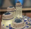 Bruiloft decoraties middelpunt cake stands verjaardag display dessertrek ronde kristal cupcake standaard feesttafel centrum decoratie 6 stks/set