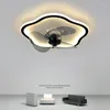 Nordic Fashion Invisible Smart Led Ceiling Fan Light Modern Bedroom Loft Bar Decoration Indoor Ligts With RC Dimmable