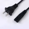 Lader AC Kortkoordlijn Draad Vervanging Mains Cable 1,5 m 5 voet voor PlayStation Laptop 2 Prong US EU -plug